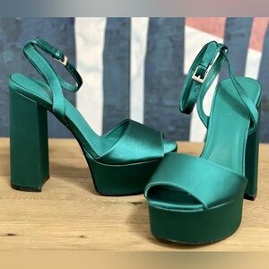 Billini Brenna Pep Toe Platform Heel Sandal